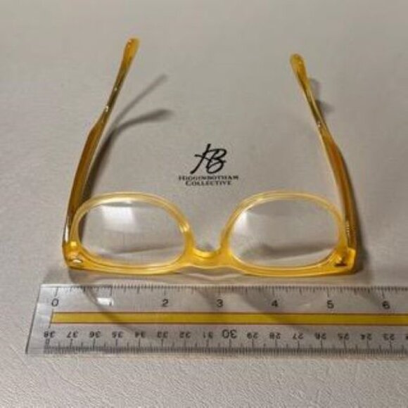 SPEKTRE MEMENTO AUDERE SEMPER ACETATE EYEGLASS FRAMES YELLOW 51-20-150 NEW* - Picture 5 of 16